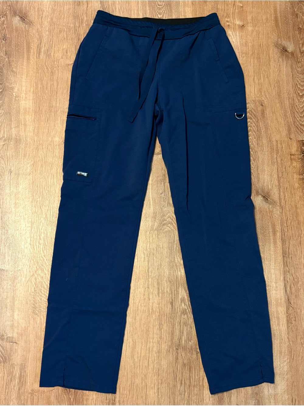 Women’s Grey's Anatomy Navy Cargo Scrub Pants with Utility Pockets Size Small